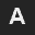 Letter A Arial bold