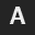 Letter A Helvetica bold