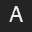 Letter A Helvetica normal