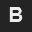 Letter B Arial bold