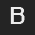 Letter B Helvetica bold