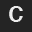 Letter C Helvetica bold