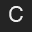 Letter C Helvetica normal